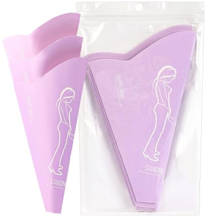 Dtaigou Kvinnors urinaltratt, kvinnlig tratt | Standing Pee Cup Set of 10 | Kvinnlig urineringsanordning Lätt kvinnor urinal tratt vattentätt papper för camping vandring gravid