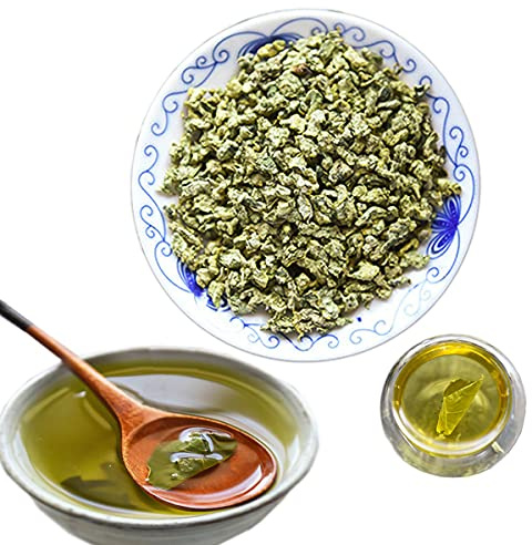 HELLOYOUNG Original Natürlicher original duftender getrockneter Lotusblatt-Granulat-Kräutertee Grünes Lebensmittel mit erfrischendem Aroma Einfach aufzubewahren und aufzubrühen (500g)