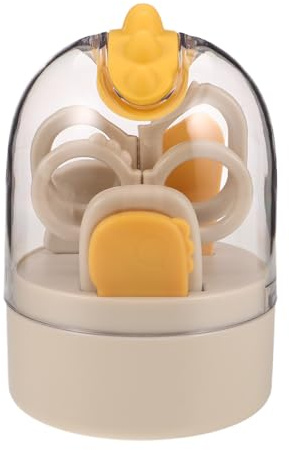 SECFOU Babynagelpflegeset mit Ergonomischer Edelstahlschere und Nagelfeile Leichtes Nagelpflege Satz für Neugeborene und Babys für Täglichen Gebrauch zu Hause