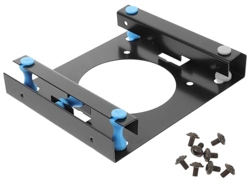 COOLHIYA Hard Drive Mounting Bracket Hard Disk Holder with Screw Fixation Open Design for Enhanced Heat Dissipation Compatible with Computer Chassis