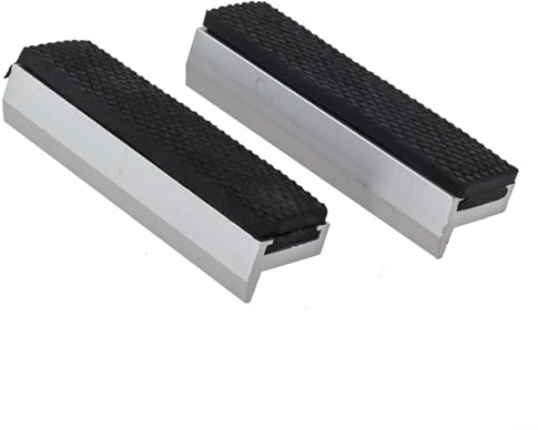 MoSundi Lot de 2 mâchoires d'étau souples pour protections multi-usages pour étau en métal, alliage d'aluminium avec caoutchouc, compatible avec étaux de 0,9 cm, 1,2 cm, 1,5 cm, 15,2 cm, 20,3 cm