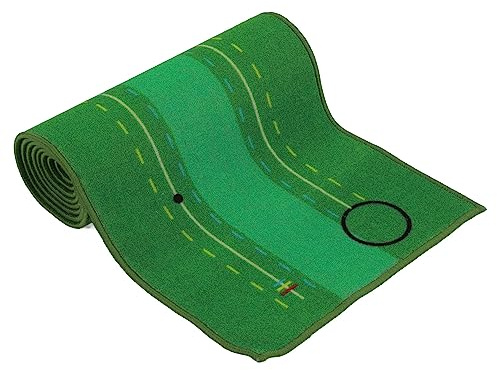 Tappetino da Golf 300x50x1 cm Tappetino da Golf Tappetino da Golf per Pratica di Golf Erba Artificiale per Allenamento Giocando Materiale in Nylon Poliestere Premium per Uomo