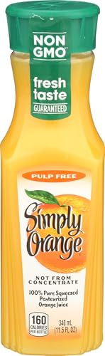 SIMPLY ORANGE Simply Orange Pulp Free Orange Juice 11.5Oz, 11.5 oz