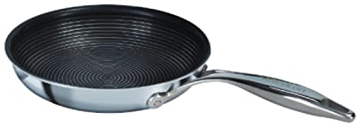 Circulon SteelShield C Series Stainless Steel Frying Pan 22cm - Induction Frying Pan with Hybrid Non Stick, Metal Utensil Safe & Dishwasher Safe Cookware