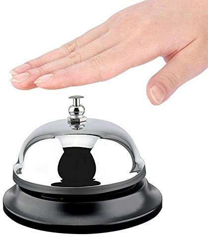 Roysmart Tischglocke Tischklingel Rezeptionsklingel, Küche Hotel Zähler Rezeption Weihnachten Handwerk Glocke Restaurant Bar Ringer Anruf Glocke Service Ring Hause Restaurant Anruf Glocke