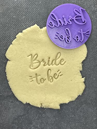 ELACE Timbro per biscotti Bride To Be per decorazione Cupcake/Biscotto/Torta/Pasticceria per biscotti e biscotti per la decorazione del bambino prenatale, diametro 5 cm