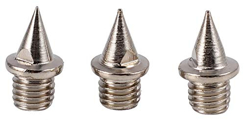 KELING - Juego de 120 puntas de espárragos para zapatos de deporte para correr zapatos entrenadores tornillos pinza de 7 mm, plata, 7mm