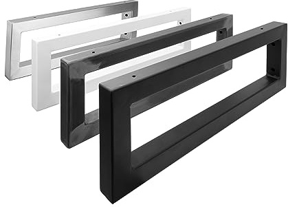 Natural Goods Berlin wand Konsole Rechteck | Waschtisch-Halterung stabil | Einfache Montage | Regal-Halter aus Edelstahl | Konsolen-Träger für Waschbecken & Regal