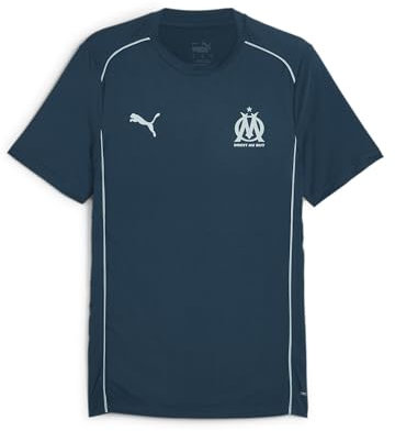 PUMA Herren Olympique de Marseille Casuals T-Shirt L Ocean Tropic Turquoise Surf Blue ?Fußballtrikot mit dryCELL Technologie Herren