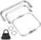 3PCS Cadre en Métal de Sac à Main + 2PCS Clics à Ressort Rond Serrures Tubulaire Interne Forme Carrée Aluminium Poignée Metal Porte Monnaie Fermoir Baiser Charnière Intérieure U Fermeture Clic Clac