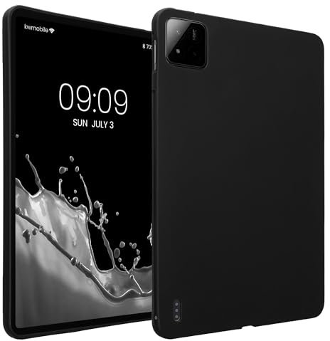 kwmobile Schutzhülle kompatibel mit Xiaomi Pad 7 / Pad 7 Pro - Hülle Silikon - Tablet Cover Case Schwarz matt