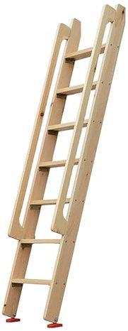 Escalera de madera para litera con altillo alto para cama de ático para dormitorio de niños, dormitorio, hotel, 49 pulgadas