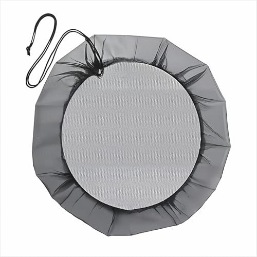 wilcractk Filet Anti Moustique pour Tonneau de Pluie, Filet Récupérateur Eau, Filet de Protection Réglable 95cm pour Baril, Haute Qualité Polyester, Protection Contre Les Insectes et Débris