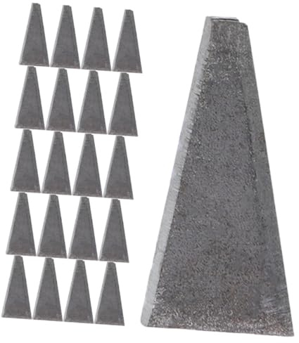 SEWACC Cunei Triangolari in Acciaio Manico Conico, Utensili Di Montaggio Per Rinforzo Legno e Metallo, Set 30 Pezzi Per Costruzione e Ristrutturazione