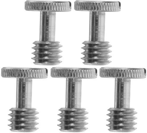 MOLUCKFU 5 pezzi Vite Montaggio Treppiede Vite Thumb in Ferro Compatta e Resistente per Fissaggio Rapido Fotocamera Adatta per Cavalletto Monopiede e Piastra Sgancio Rapido