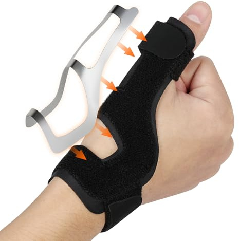 Beugo Daumenschiene, Daumensattelgelenk Bandage Rechts & Links, Atmungsaktive Daumenbandage, Stabilisierung Daumenschutz für Damen und Herren