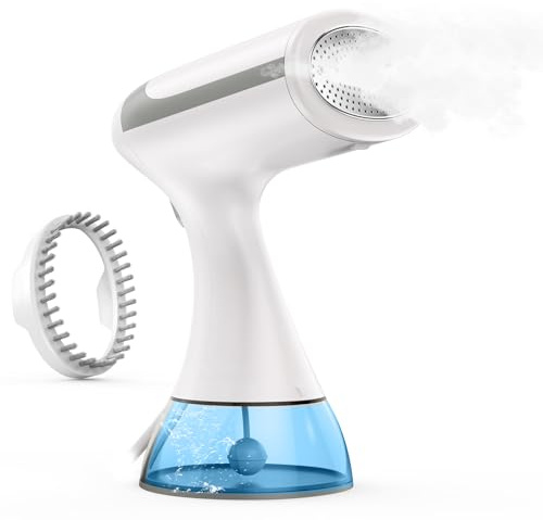 Défroisseur Vapeur, 1500W Défroisseur Vapeur Portable, Defroisseur Vapeur Vertical avec Réservoir d'eau de 300ml, Réchauffage Rapide en 20s, Fer à vapeur de voyage pour enlever les plis des vêtements