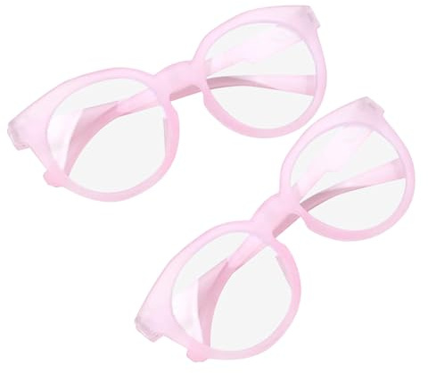 DIYEAH Gafas Bloqueo Luz Azul para 2 Piezas Color Rosa con Filtro Protección UV Anti-fatiga Visual para Estudio, Videojuegos y Uso en Casa, Gafas Protectoras Infantiles