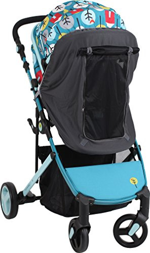 LittleLife buggy & barnvagn mörkläggning solskydd med dubbel dörröppning, UV-skydd fodral, universell passform