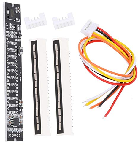 Oumefar Mini DIY Dual 12 Level Stereo Music Audio Spectrum Level Indicator VU Meter Amplifier Board Adjustable Light Speed Board DIY Electronic Kits(Music spectrum level indicator)