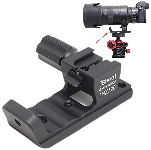 iShoot - Supporto di ricambio per treppiede, compatibile con Nikon Nikkor Z 70-200 mm f/2.8 VR S, staffa di supporto per obiettivo con coda di rondine Arca Fit
