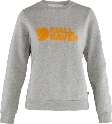 Fjallraven F84143-020-999 Logo Sweater, Women, Grey-Melange, S