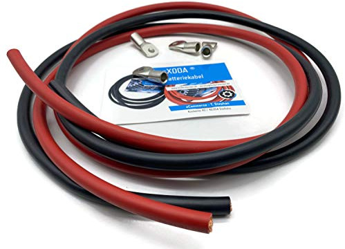 Exoda 70mm² Batteriekabel Set 2m Rot Schwarz M8 Elektroinstallation