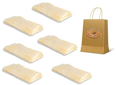 Moretti® Budello Essiccato | Budella Veli Per Protezione E Stagionatura Salumi Coppe Lonzini Pancette | 10 Fazzoletti In Confezione Termosaldata (Veli 60 pezzi)