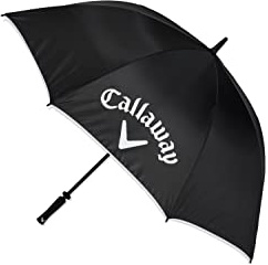Callaway Unisex-Erwachsene Schirm Regenschirm, Schwarz/Weiß