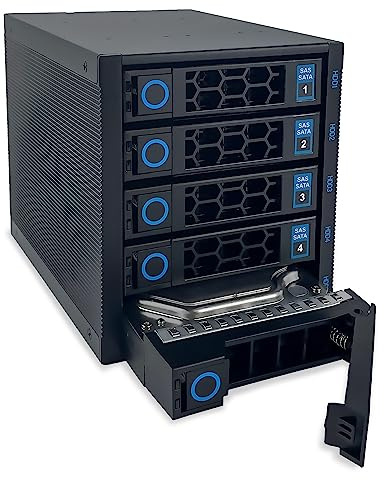 FANTEC WR-C3151-6G SAS/SATA 6G Backplane Gehäuse für 5× 3,5/2,5 HDD/SSD auf Einschubträger in einem 3X 5,25 Modul