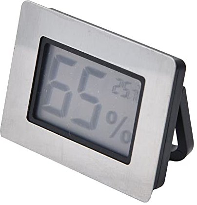 Thermomètre Hygromètre Cave à Vin Cave à Vin Guitare Mètre Thermo Hygromètre intégré avec électronique pour Support LCD Hygromètres