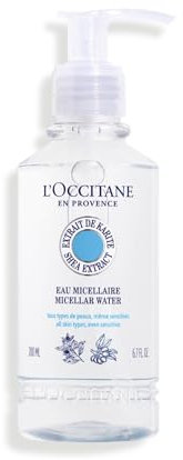 L'OCCITANE Shea Butter Micellar Water 200ml | Enriched with Shea Butter | Vegan & 99% Readily Biodegradable | Luxury & Clean Beauty Make Up Remover and Skin Cleanser for All Skin Types