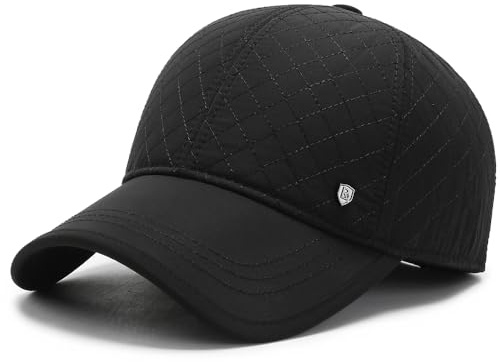 YAMEE Berretto da Baseball Invernale Uomo con Paraorecchie,Cappello Invernale Uomo con Fodera,Cappellino Autunno/Inverno Circonferenza della Testa 56-60cm