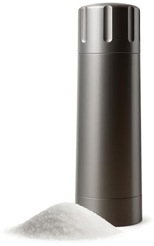 MANNKITCHEN Salt Cannon Salt Grinder - Professional Grade Heavy Duty, Refillable and Adjustable Coarseness Manual High Output Salt Grinder - Grind 10x Salt for Steaks, BBQ & More