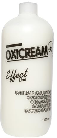 Attivatore Capelli Ossigeno 40 Volumi per Capelli 1000 ml, Speciale Emulsione Ossidante per Colorazioni Schiariture e Decolorazioni