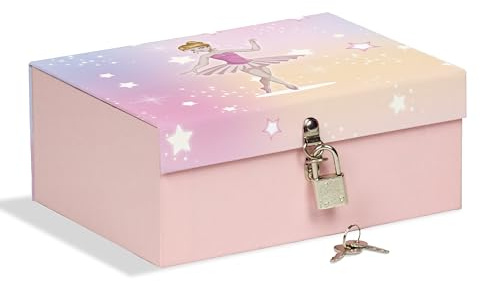 Låsbox 18,5 x 14 x 7,5 cm perfekt för hemligheter, smycken och figurer