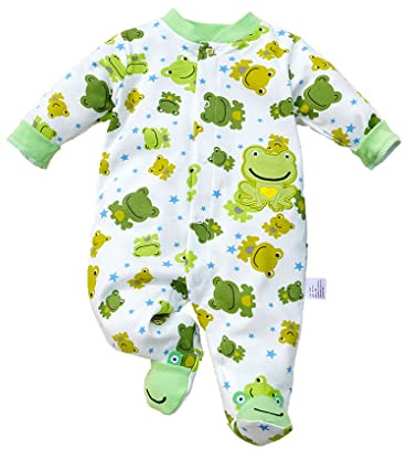 KIDDLETOWN Babykläder pojke långärmad sparkdräkt, tecknad bomull pojkkläder, babydräkter outfits sparkdräktsset, unisex kläder för nyfödda present, söta nyfödda bodys 6-9 månader
