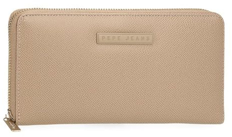 Pepe Jeans Joumma Bags Elia - Portafoglio in pelle sintetica, con spalline larghe e regolabili, tasche frontali, taupe, Taglia unica, Portafoglio