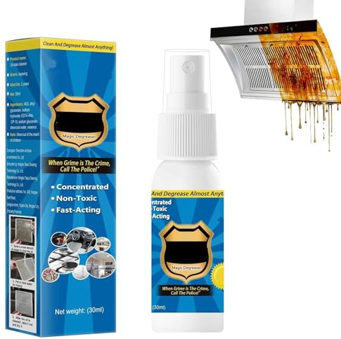 Spray Sgrassante per la Pulizia della Cucina,Detergente Multiuso Senza Lavaggio,Spray Detergente Sgrassante Magico,Kitchen Cleaner Degreaser,Magic Degreaser Cleaning