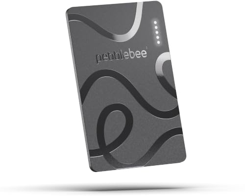 Pebblebee Card 5 | Rechargeable Bluetooth Wallet Tracker Card | Thin Eco-Friendly Alternative Tracking Card to Air Tag & Android Tracker | 18-Month Battery | Inbuilt Link Scan-to-Return & Phone Finder