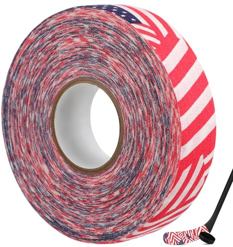 GARVALON Cinta De Hockey sobre Hielo Antideslizante 2,5 Cm × 25 m Adhesiva Resistente Al Desgaste Envoltorio para Raqueta Deportiva Uso Profesional Entrenamiento