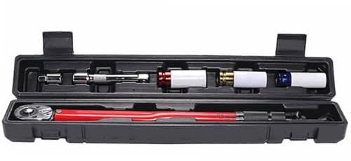 TOOSOAR 6-delad momentnyckel med vridmomentområde 20–210 Nm, spärrhuvud 72 tänder 1/2 tum för byte av hjul och tändstift, hög precision och hållbarhet