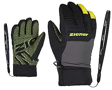 Ziener Kinder Ski-Handschuhe/Wintersport Wasserdicht Atmungsaktiv Trendig Primaloft LANUS AS, magnet, 5,5