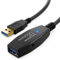 deleyCON 10m Câble Actif USB 3.0 Rallonge Active avec 2 Amplificateur de Signal Câble Répéteur USB3.0 Câble de Rallonge PC Ordinateur Imprimante Scanner