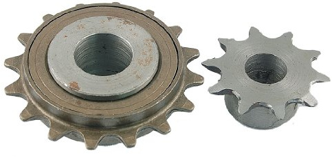 Ruilogod Bike Bicycle 16T 10T Roller Chain Drive Sprocket Freewheel 2 Pcs