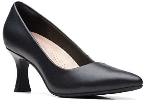 Clarks Kataleyna Gema, Zapatos de tacón Mujer, Black Leather, 39 EU