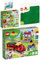 Lego Duplo Juego de 4 Trenes de Vapor 10874, 10882 ferrocarriles, Placa de construcción 10980 en Verde & 30648 Ballena