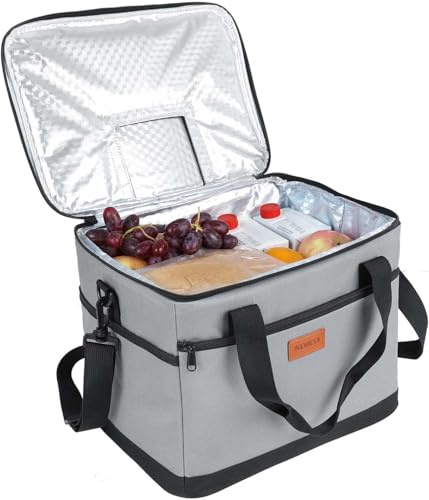 Kollea Borsa termica da 20 litri, borsa termica per il pranzo, mantiene caldo e freddo, a prova di perdite, con cinghie per il trasporto, tasche multiple, ideale per viaggi, campeggio, picnic,