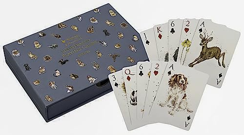 Wrendale Designs The Country Set' Woodland Animal and Dog Playing Cards
