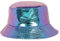 MILAKOO Regenbogen Funkelnde Glitzer Metallic Eimer Hut Punk Rocker Fischer Harajuku Sonne Cap